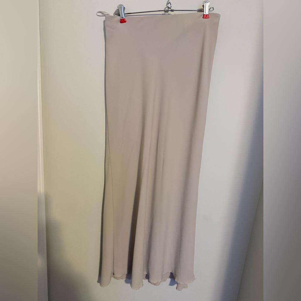 Zara Cream Maxi Skirt size M NWT casual for fall spring summer winter long skirt